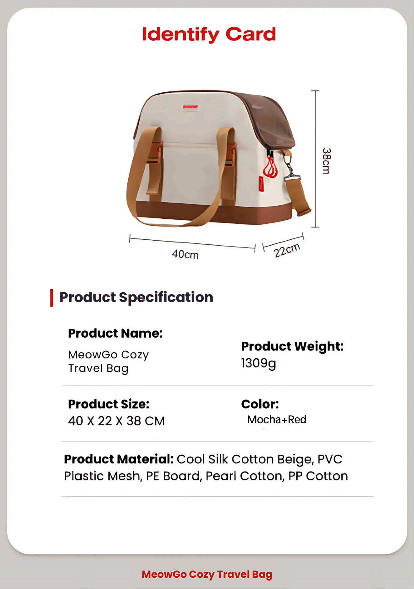 MeowGo Cozy Travel Bag